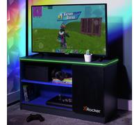 XRocker X Rocker Carbon-Tek TV Media Unit with LED Lights Grey Blue, Multi