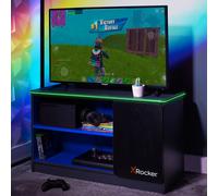 XRocker X Rocker Carbon-Tek TV Media Unit with LED Lights Grey Blue, Multi