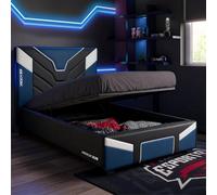 X Rocker Cerberus Mkii Ottoman Bed Frame Blue