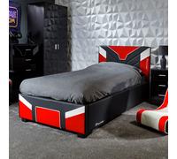 X Rocker Cerberus Single Ottoman Gaming Bed - Red