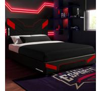 X Rocker Cerberus Small Double Gaming Bed In A Box - Black / Red