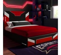 X Rocker Cerberus Small Double Gaming Bed In A Box - Red