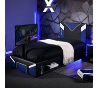 X Rocker Cerberus Twist Tv Single Gaming Bed Frame Blue