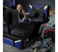 X Rocker Cerberus Twist TV Gaming Bed - Single Blue