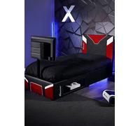 X Rocker Cerberus Twist TV Gaming Bed - Single Red Blue