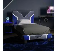 X Rocker Chromis Single Bed in a Box with Mattress - Blue