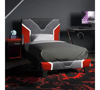 X Rocker Chromis Single Bed in a Box with Mattress - Red