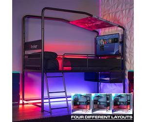 X Rocker Contra Gaming 4 Way Build Bunk Bed