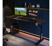 X Rocker Cougar XL Height Adjustable Gaming Desk - Black