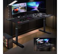 X Rocker Cougar XL Manual Height Adjustable Gaming Desk Black