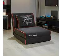 X ROCKER Crash Pad Jr Foldable Z Bed Mattress and Gaming Chair - Black
