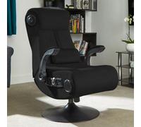 X Rocker Deluxe 4.1 Audio Fabric Console Gaming Chair - Black