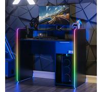 X Rocker Electra Gaming Desk With Wireless Charging And LED Lights
