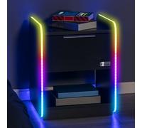 X Rocker Electra RGB Wireless Charging Bedside Table - Black