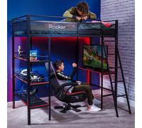 X Rocker Fortress Gaming Bunk Bed with Desk