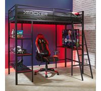 X Rocker Fortress Gaming Bunk Bed, black