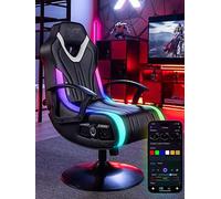 Fury RGB Console LED Gaming Chair with 2.1 Speakers X Rocker Black One Size