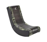 X-Rocker Geo Camo Kids Gaming Chair - Foldable Floor Rocker for Console & Video Games, Low Rocking Seat for Children & Juniors - Green, Amazon Exclusive