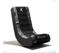 X-Rocker Geo Camo Kids Gaming Chair - Foldable Floor Rocker for Console & Video Games, Low Rocking Seat for Children & Juniors - Grey, Amazon Exclusive