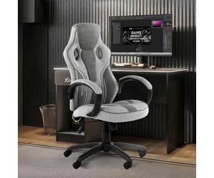 X Rocker Maverick Ergonomic Fabric Pc Office Gaming Chair - Grey / Taupe