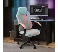 X Rocker Maverick Ergonomic Mid-Back PC Gaming Chair with Swivel in Pink X Rocker Pink