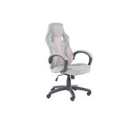 X Rocker Maverick Ergonomic Office Gaming Chair - Grey/Blush Carbon