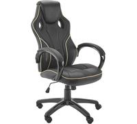 Maverick PC Office Gaming Chair - Black and Gold, Blk/Gold