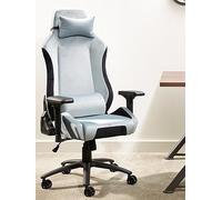 X-Rocker Messina Chenille Office Gaming Chair - Silver