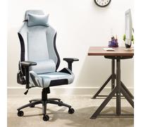 X-Rocker Messina Chenille Office Gaming Chair - Silver