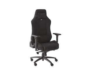 X-Rocker Messina High Back Luxury Gaming Chair for Adults & Teens - 3D Armrests, Head & Lumbar Cushion, Height Adjustable Recliner, Chenille Fabric - Black