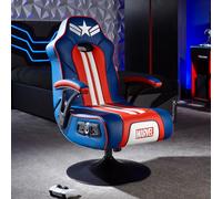 X Rocker Marvel Elite 2.1 Bluetooth Audio Gaming Chair With Vibration - Captain America One Colour