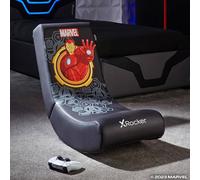 X Rocker Official Marvel Floor Rocker Gaming Chair for Kids in Gold X Rocker Gold