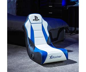 X ROCKER Official Playstation Geist 2.0 Gaming Chair Kids Floor Rocker White