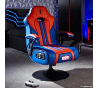 Official Marvel Gaming Chair, Folding Audio Pedestal with Speakers X Rocker Red One Size