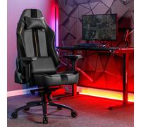 Onyx Ergonomic PC Gaming Chair - Black and Gold, Blk/Gold