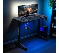 X Rocker Panther 100Cm Gaming Desk With Mousepad - Carbon Black