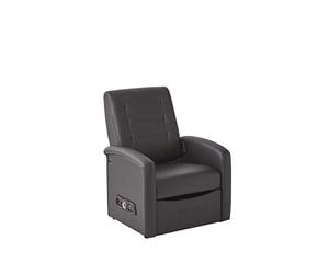 X-Rocker Premier Modern Chair for Kids, Teens and Juniors, Ottoman Upholstered Armchair Sofa Couch with Soft Padded Seat and 2.1 Speakers for Home or Bedroom, Black Faux Leather for PS XBOX Nintendo