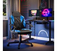 X Rocker Saturn Ergonomic Pc Office Gaming Chair - Blue Camo