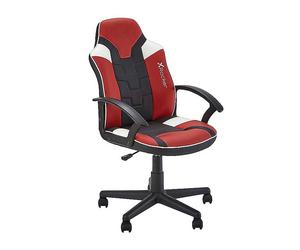 X Rocker Saturn Mid-Back Wheeled Esport Gaming Chair - Red Red