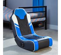X Rocker Shadow 2.0 Stereo Audio Floor Rocker Gaming Chair Blue