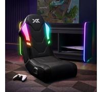 X Rocker Shadow LED Audio Gaming Floor Chair Black