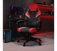 X Rocker Tempest Ergonomic PC Office Gaming Chair with Extra Wide Seat in Red X Rocker Red