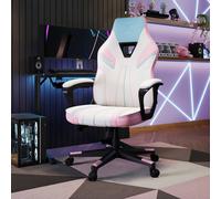 X Rocker Tempest Ergonomic PC Office Gaming Chair with Extra Wide Seat in White X Rocker White