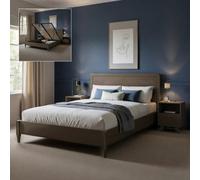 X Rocker Xr Living Clara Wooden Shadow Ottoman King Bed Frame - Dark Oak