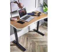 X Rocker XR Living - Oka Office Desk with LED Lights & Wireless Charging - Oak White
