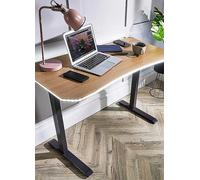 X Rocker XR Living - Oka Office Desk with LED Lights & Wireless Charging - Oak White