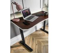 X Rocker XR Living - Oka Office Desk with LED Lights & Wireless Charging - Walnut White