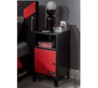 X Rocker XR Mesh-Tek Single Cube Unit - Bedside - Black/Red Black