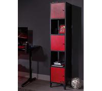 X Rocker XR Mesh-Tek Tall 5 Cube Unit - Storage - Black/Red Black