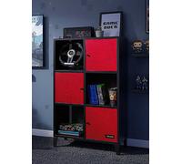 X Rocker XR Mesh-Tek Tall 6 Cube Unit - Storage - Black/Red Black